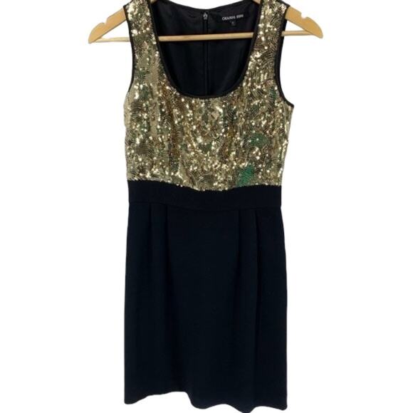 Gianni Bini Gold Sequin Cocktail Dress Sz. 0 - Picture 1 of 8